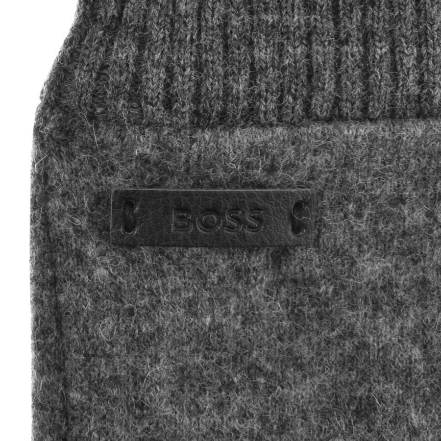 BOSS Kalsper Wool Blend Gloves Grey | Mainline Menswear
